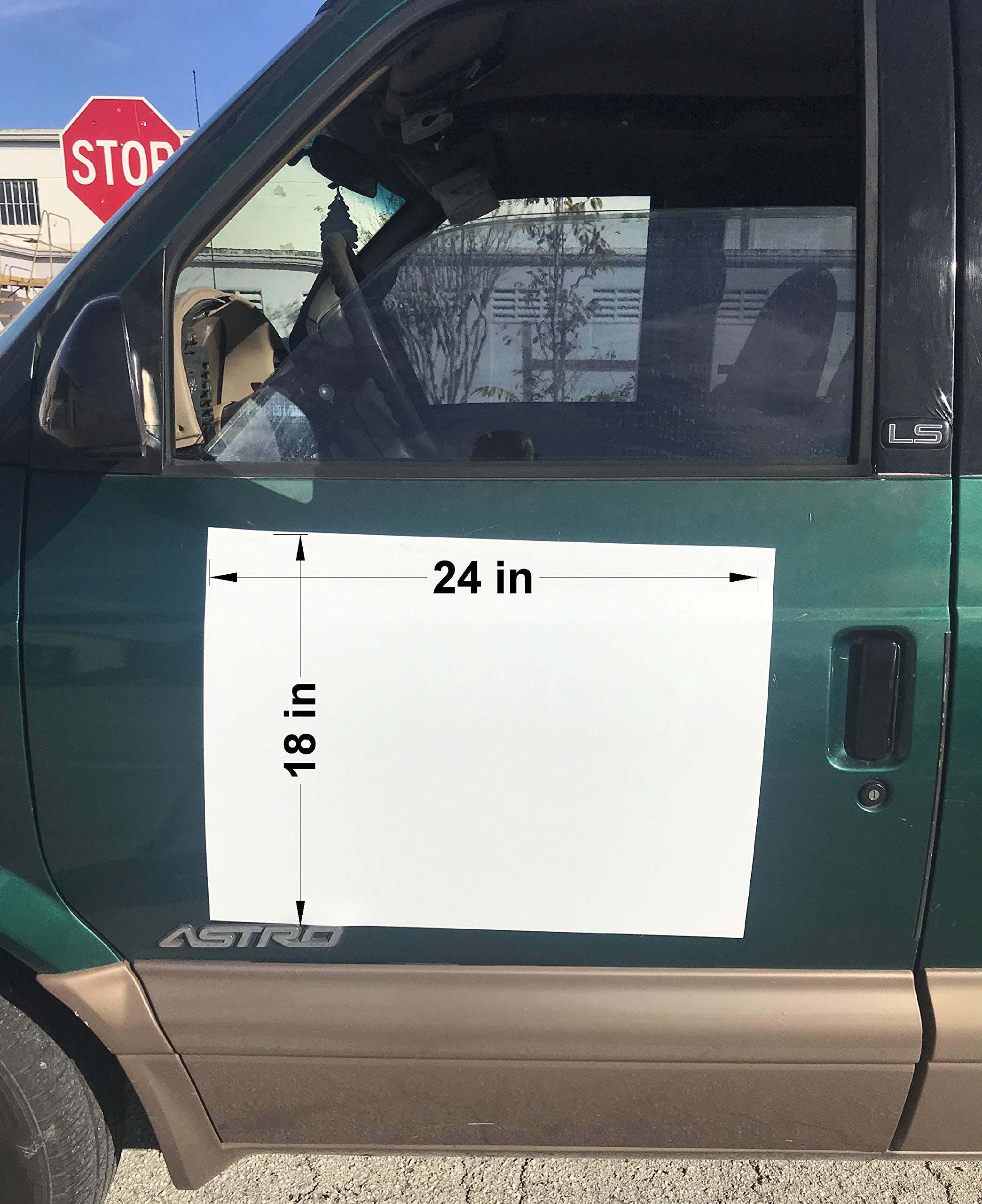 18x24 Blank Car Magnet Signs (2 Pack) - Heavy Duty Yard Signs for Business Advertising, HOA, & Car Protection - Prevent Scratches & Dents - Perfect for Real Estate, Events, & Fleet Vehicles