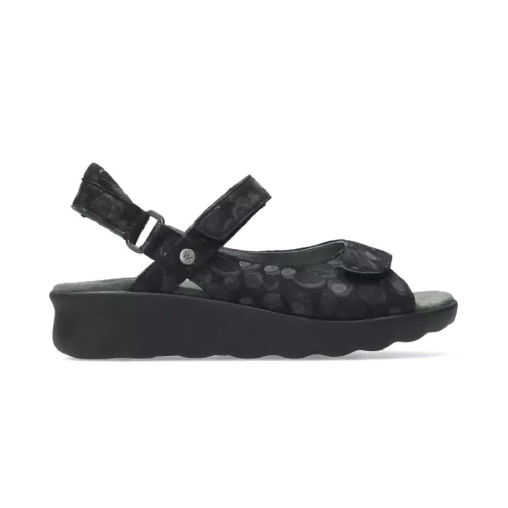 Pichu Women's Sandals - 12,000 Black Circles Design - Comfortable Summer Beach Shoes for Outdoor Walking and Casual Wear