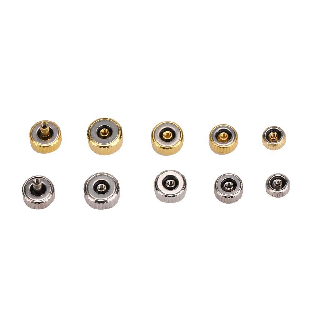 Waterproof Cimenn Watch Crown Parts - Assorted Replacement Watch Crown Accessories for Watchmakers & Repairers | DIY Watch Repair Tool Kit for Professional & Home Use