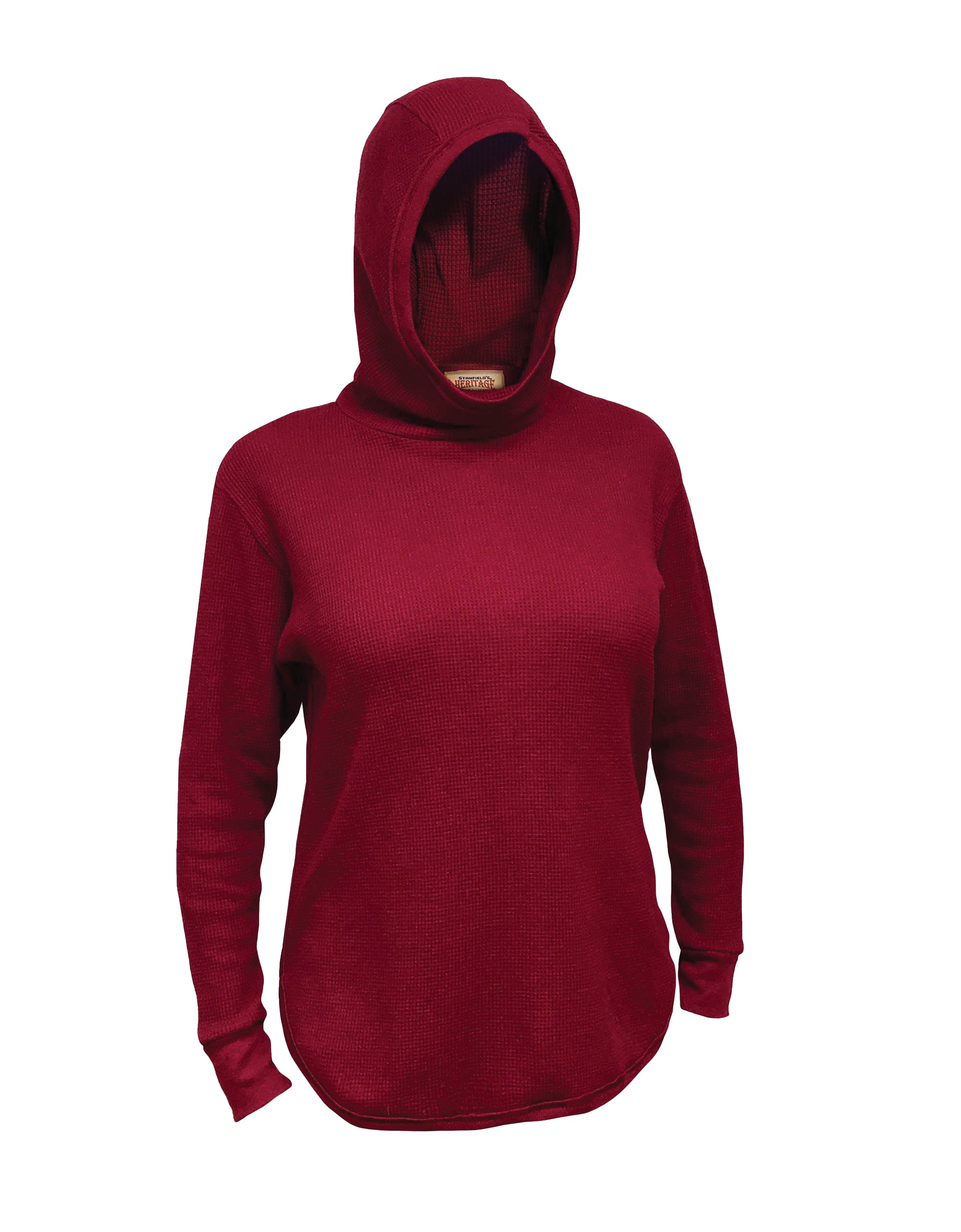 Women's Stanfield Triblend Waffle Hoody - Soft Cotton Blend Pullover Sweatshirt for Casual Wear & Outdoor Activities