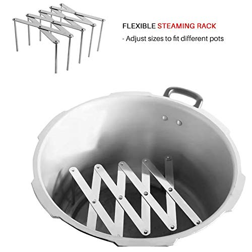 Hovico Adjustable Pot Lid Holder Organizer - Kitchen Cabinet & Pantry Storage Rack for Pans and Pot Lids - Perfect for Small Spaces & Organized Cooking