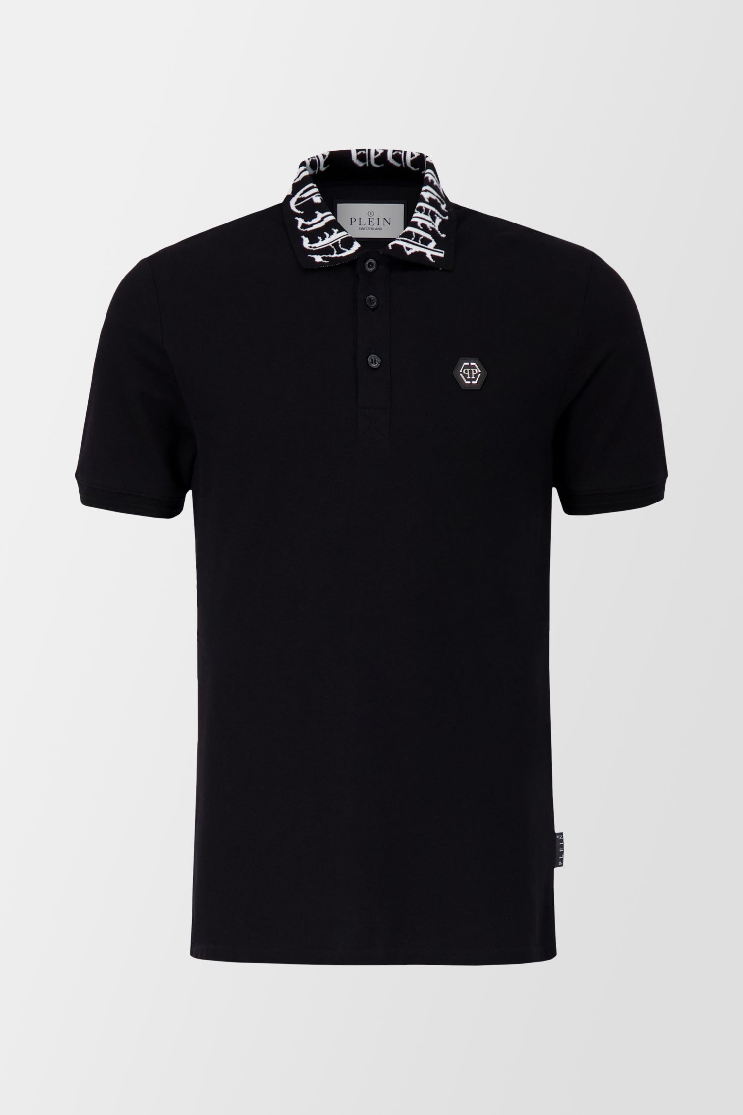 Philipp Plein Men's Black Short Sleeve Polo Shirt - Stylish Casual Wear for Summer & Business Casual Outfits