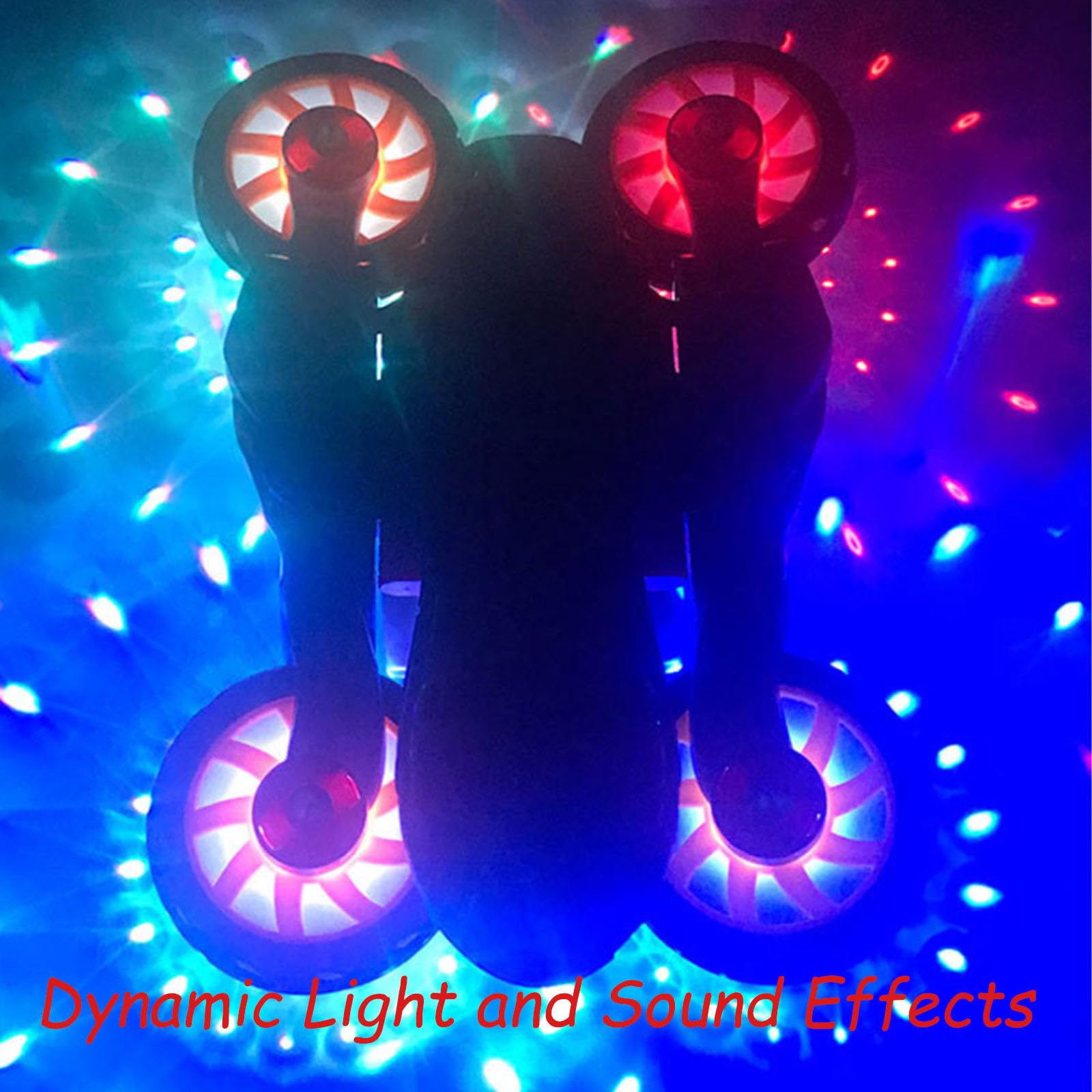 Electric Deforming Motorcycle Toy with Light & Music - 360° Rotation for Kids Play