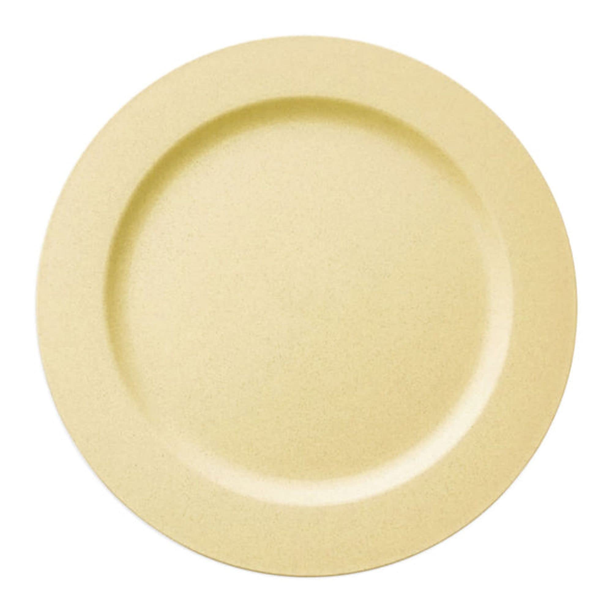 Elegant Disposable Plastic Party Dinnerware Set - Matte Dinner Plates, Salad Plates, Cutlery (Spoons, Forks, Knives) & Cups Bulk 60-Piece Set for Weddings, Birthdays, Catering & Events - Bright Yellow