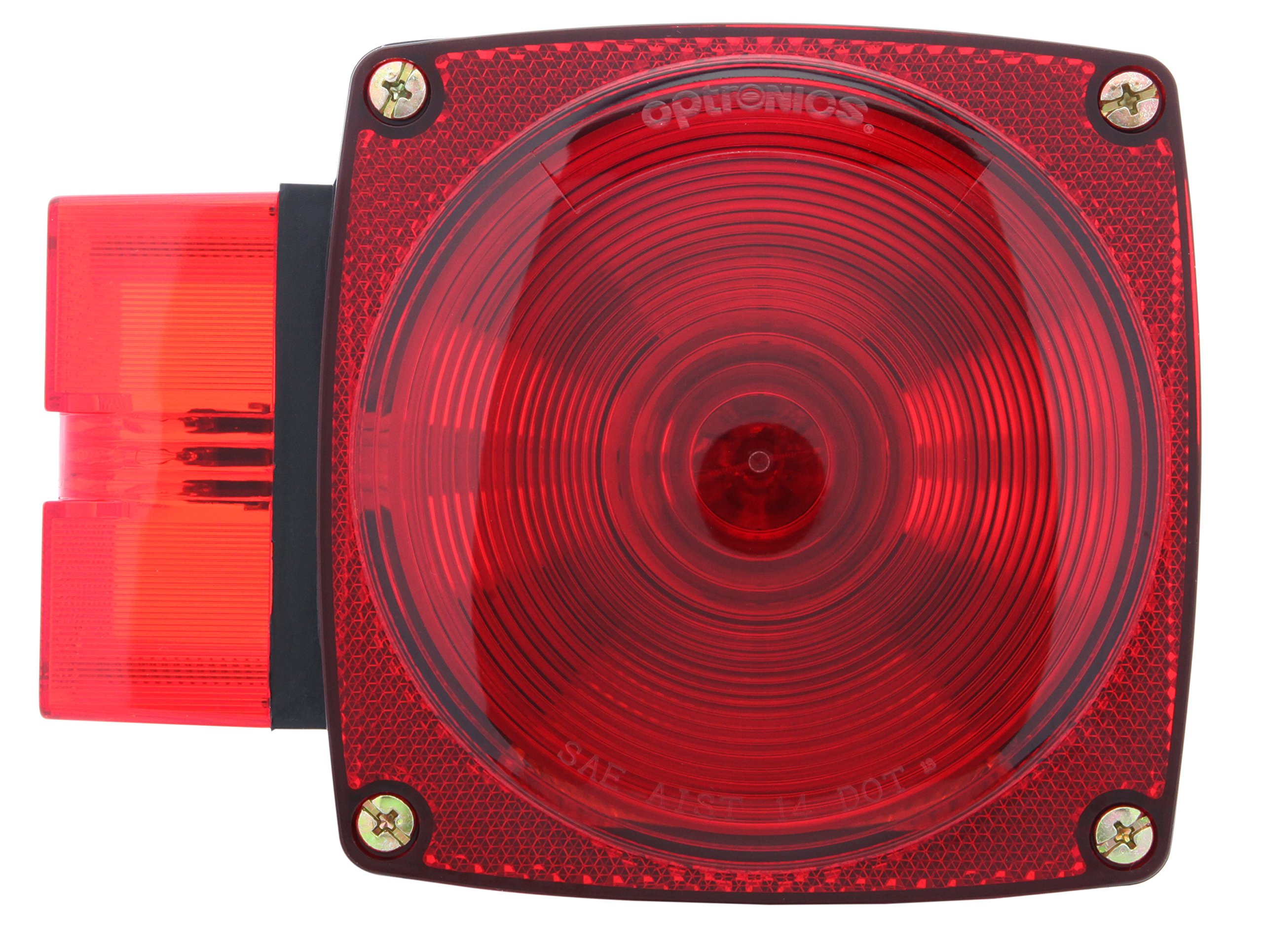 Optronics ST3RBP LED Tail Light - Red/Black Replacement for Trucks & Trailers - Waterproof & Durable for Heavy Duty Use - Perfect for Night Driving & Off-Road Adventures