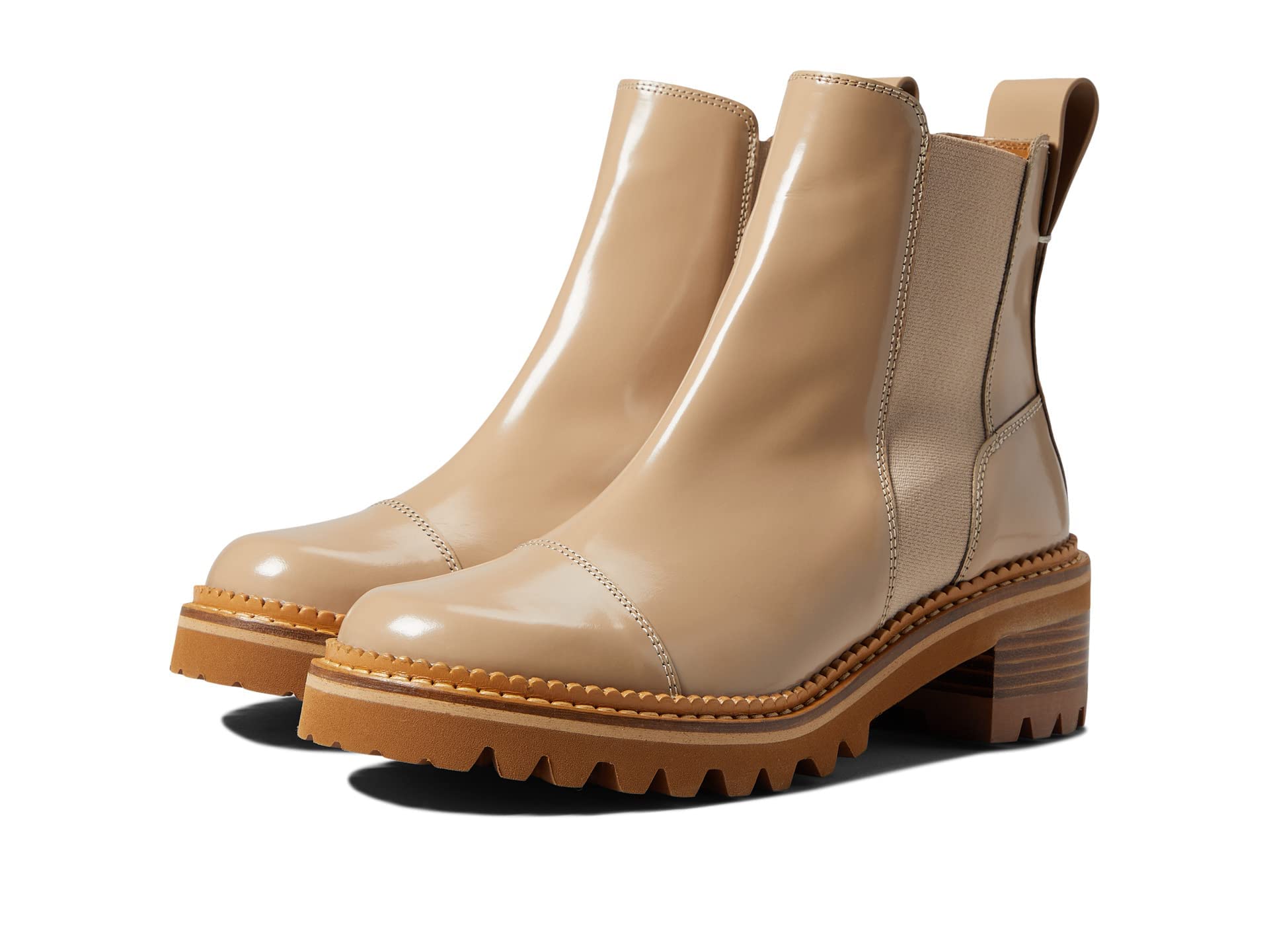 See by Chloe Women's Mallory Boots - Stylish Ankle Boots for Women | Fashionable Leather Booties with Block Heel | Perfect for Office, Date Night & Fall Outfits