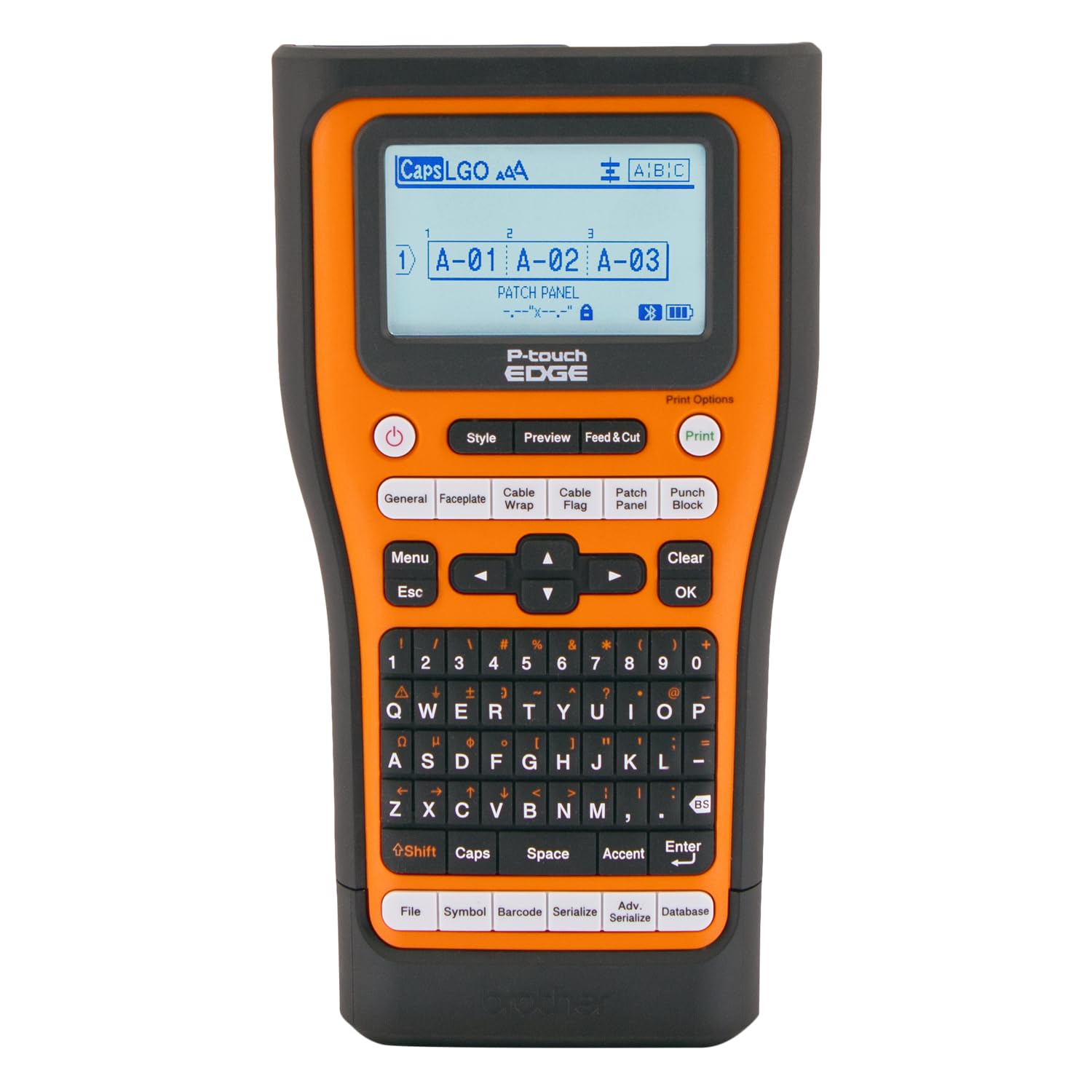 Brother PT-E560BTVP Bluetooth Label Printer - Industrial Handheld Label Maker with Dual Auto-Cutter, 24mm Wide Tape - Perfect for Warehouse, Office, Retail & Home Organization