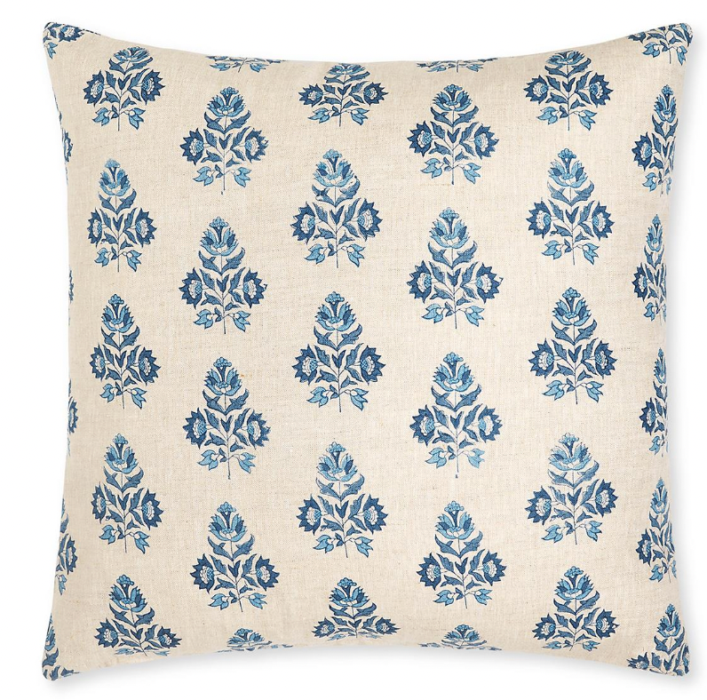 Ankara Riviera Blue Pillow Cover - Decorative Cushion Case for Sofa, Bed, Living Room - Perfect for Home Decor & Gift Giving