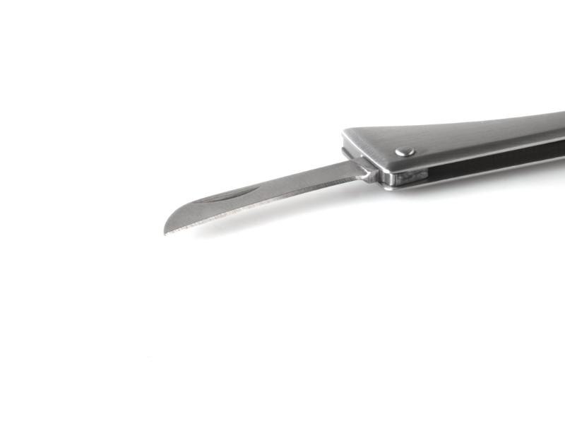 BergHOFF Essentials Stainless Steel Wine Opener with Foil Cutter - 4.5 Inch Corkscrew Bottle Opener for Wine Lovers | Perfect for Home Bars, Dinner Parties & Gifts