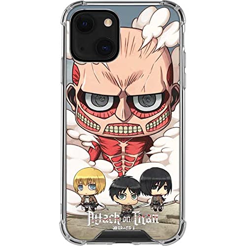 Skinit Clear Phone Case for iPhone 13 - Officially Licensed Funimation Attack On Titan Clouds Design | Protective Cover for Everyday Use & Anime Fans