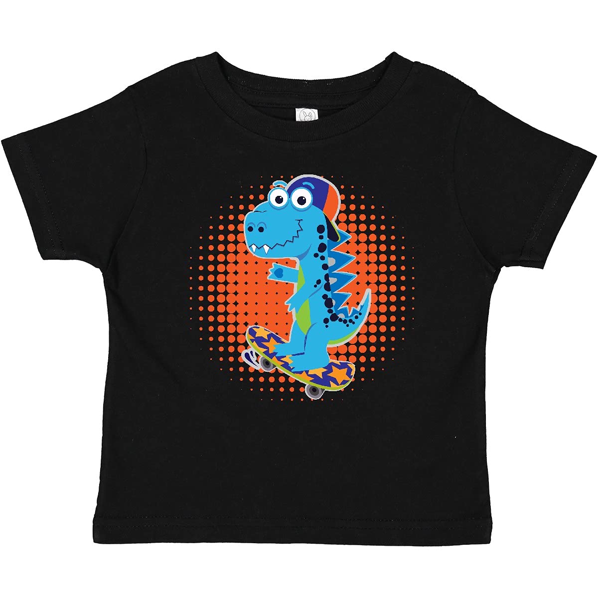 Skateboard Dinosaur Graphic T-Shirt for Boys | Cute Dino Print Cotton Tee | Perfect for Playdates, Birthday Gifts & Casual Wear