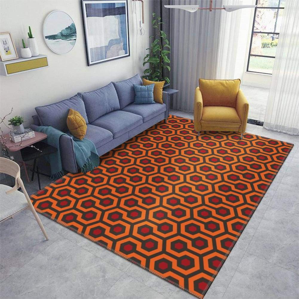 Non-Slip Shining Overlook Hotel Inspired Area Rug - Soft Indoor/Outdoor Carpet for Living Room, Nursery, Yoga & Entryway - Durable Floor Mat for Home Decor, Door Mats, Runner Rugs