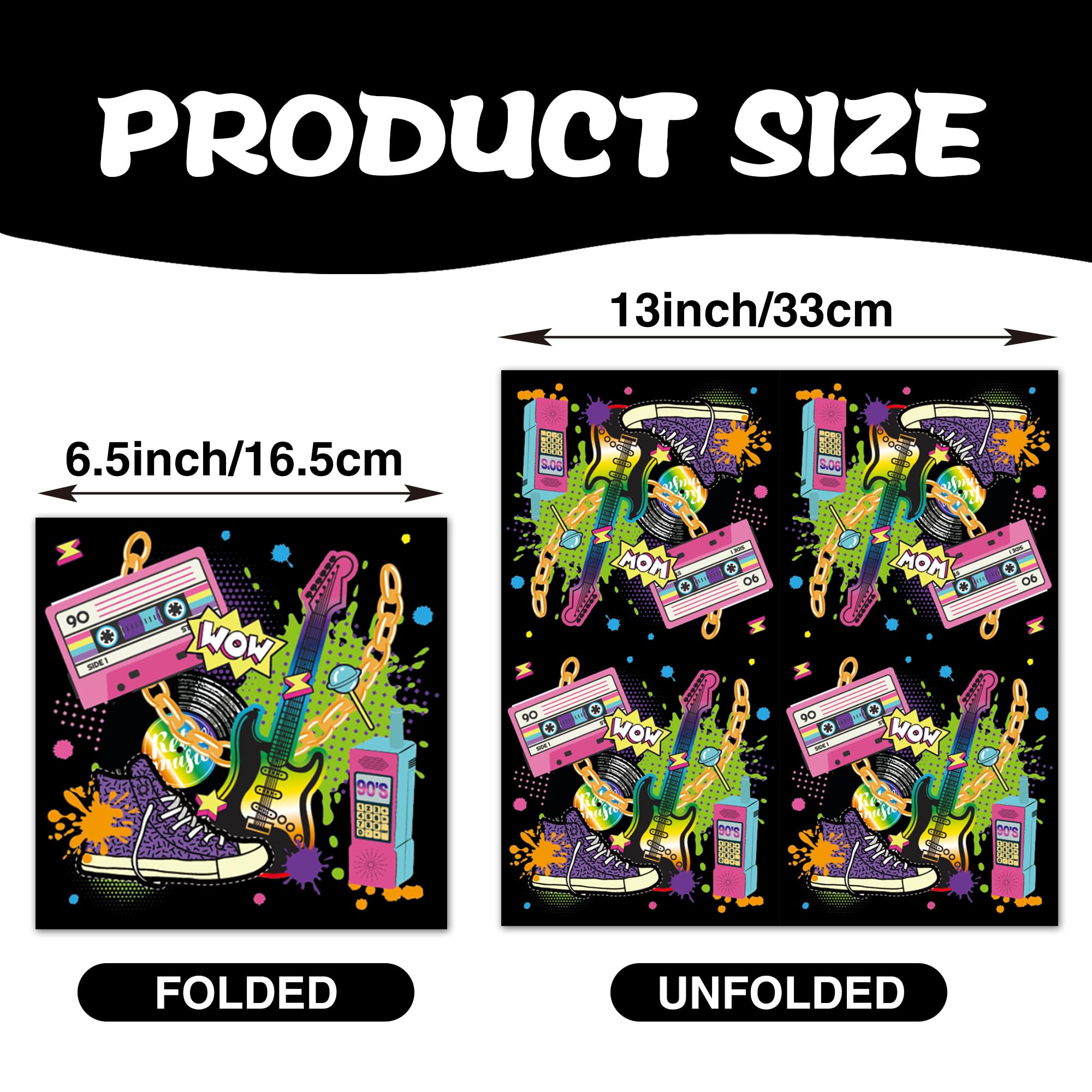 40Pcs Hip Hop Party Napkins - Disposable Paper Napkins for Hip Hop Theme Party Supplies, Luncheon, BBQ, and Birthday Celebrations