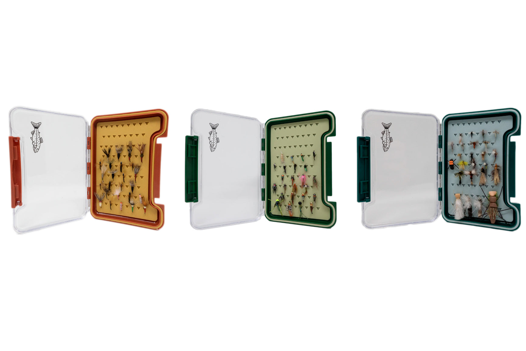 3 Loaded Fly Box Bundle - Premium Fly Fishing Gear for Trout & Bass - Perfect for Streams, Lakes & Saltwater Fishing