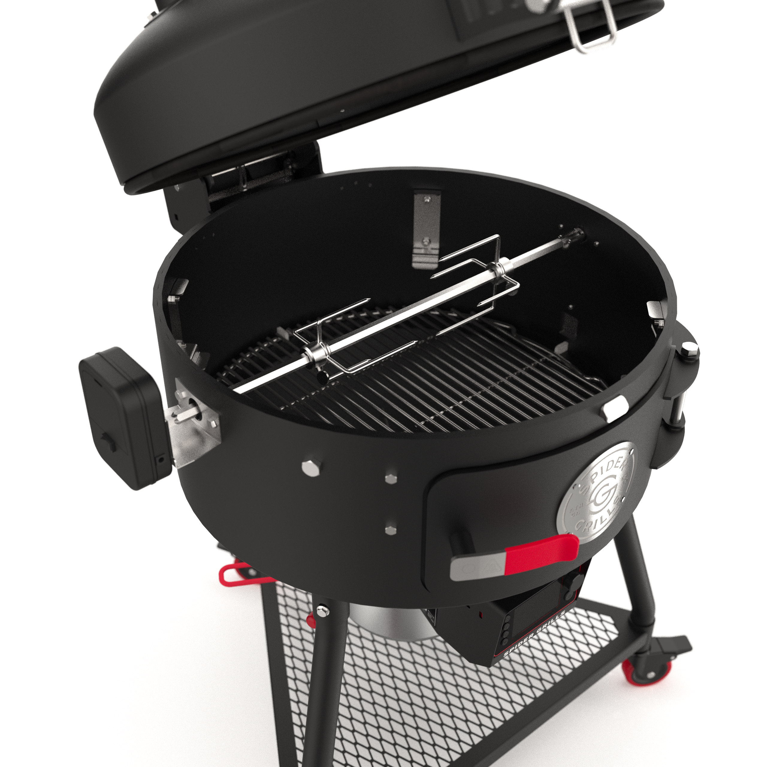 Huntsman Web Spinner Rotisserie - Premium BBQ Rotating Grill for Outdoor Cooking, Camping, and Backyard Parties