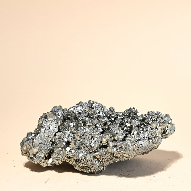 Natural Pyrite Cluster - 4lbs Raw Mineral Specimen for Home Decor, Crystal Healing & Collection | Perfect for Display, Meditation & Gifts