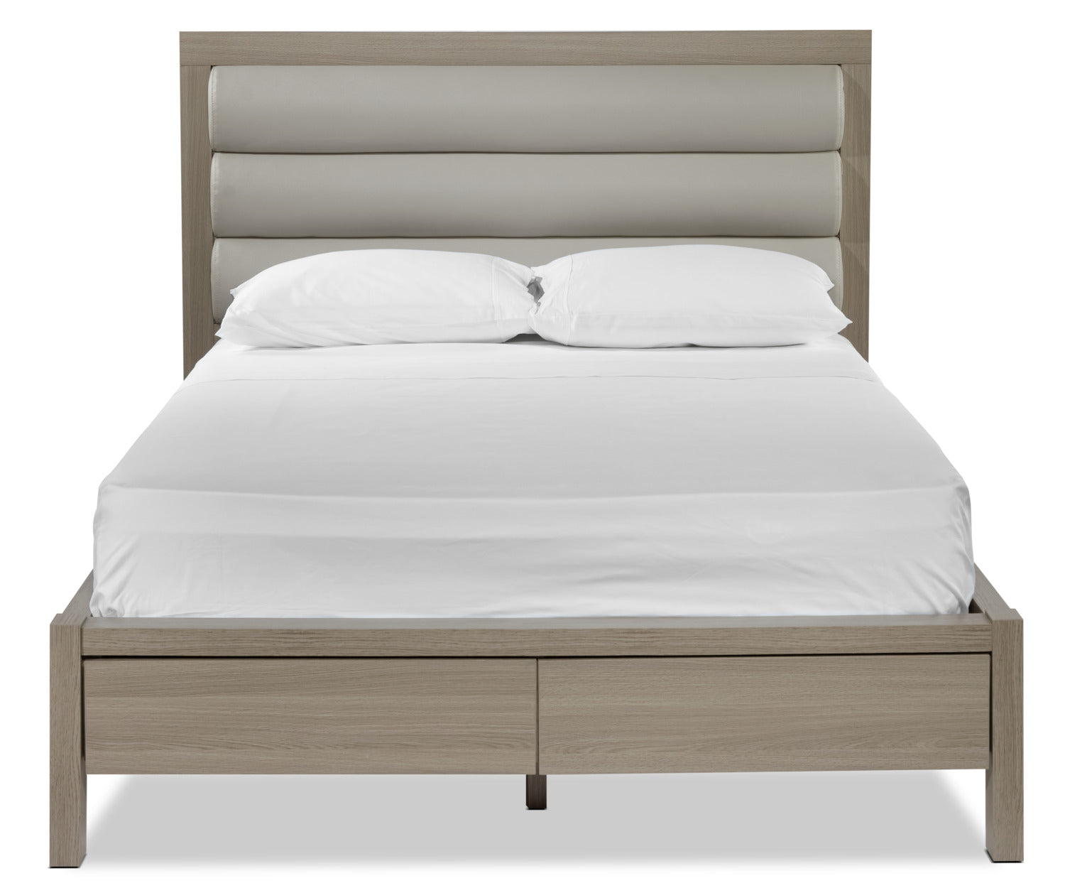 Bay Hill 3-Piece King Size Storage Bed Frame with Headboard - Modern Grey Bedroom Furniture for Master Bedroom & Guest Room Organization