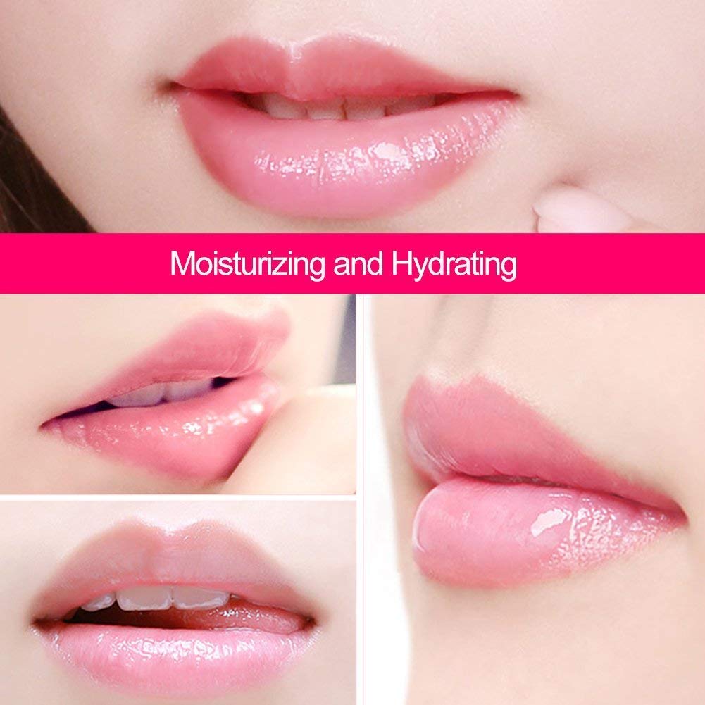 30PCS Collagen Lip Mask Sheets - Hydrating & Plumping Lip Patches for Dry, Chapped Lips - Moisturizing Lip Care Treatment with Rose Pink Crystal Formula - Perfect for Night Care, Makeup Prep & Winter Lip Protection