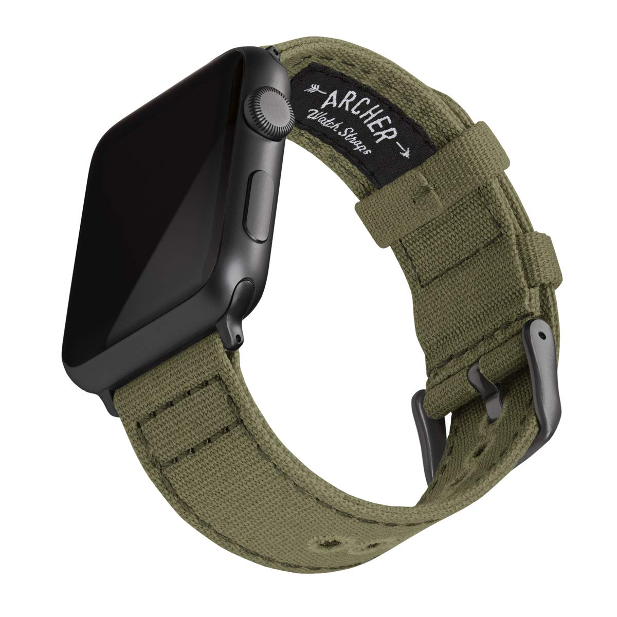 Premium Archer Canvas Watch Straps for Apple Watch - Durable & Comfortable Replacement Bands for Workouts, Outdoor Adventures & Everyday Wear