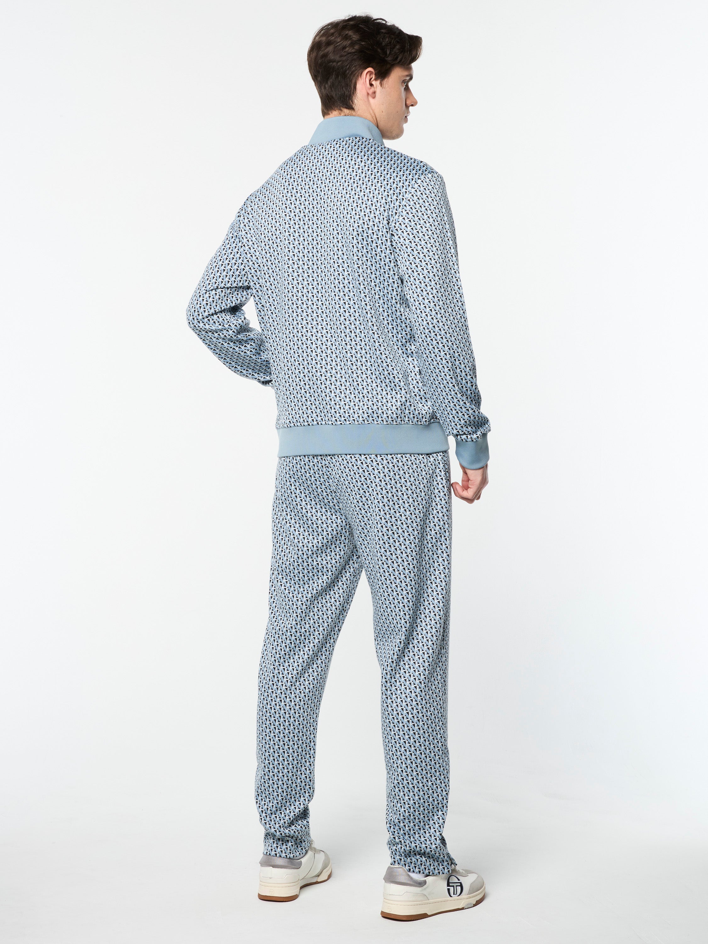 Paolo Knit Track Pants - Faded Denim Joggers for Men | Comfortable Casual Lounge Pants for Running, Travel & Everyday Wear