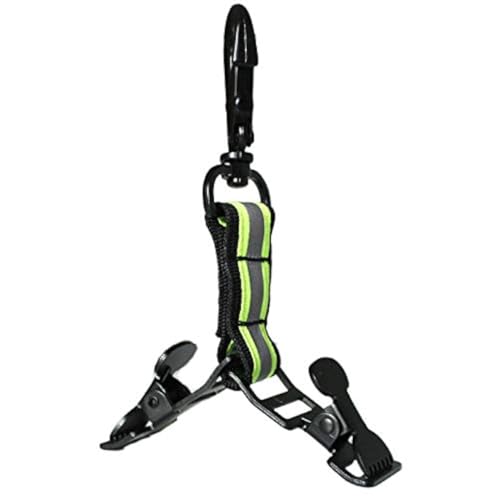 Alligator Clip 2 Head-reflective Hi-vis Lime