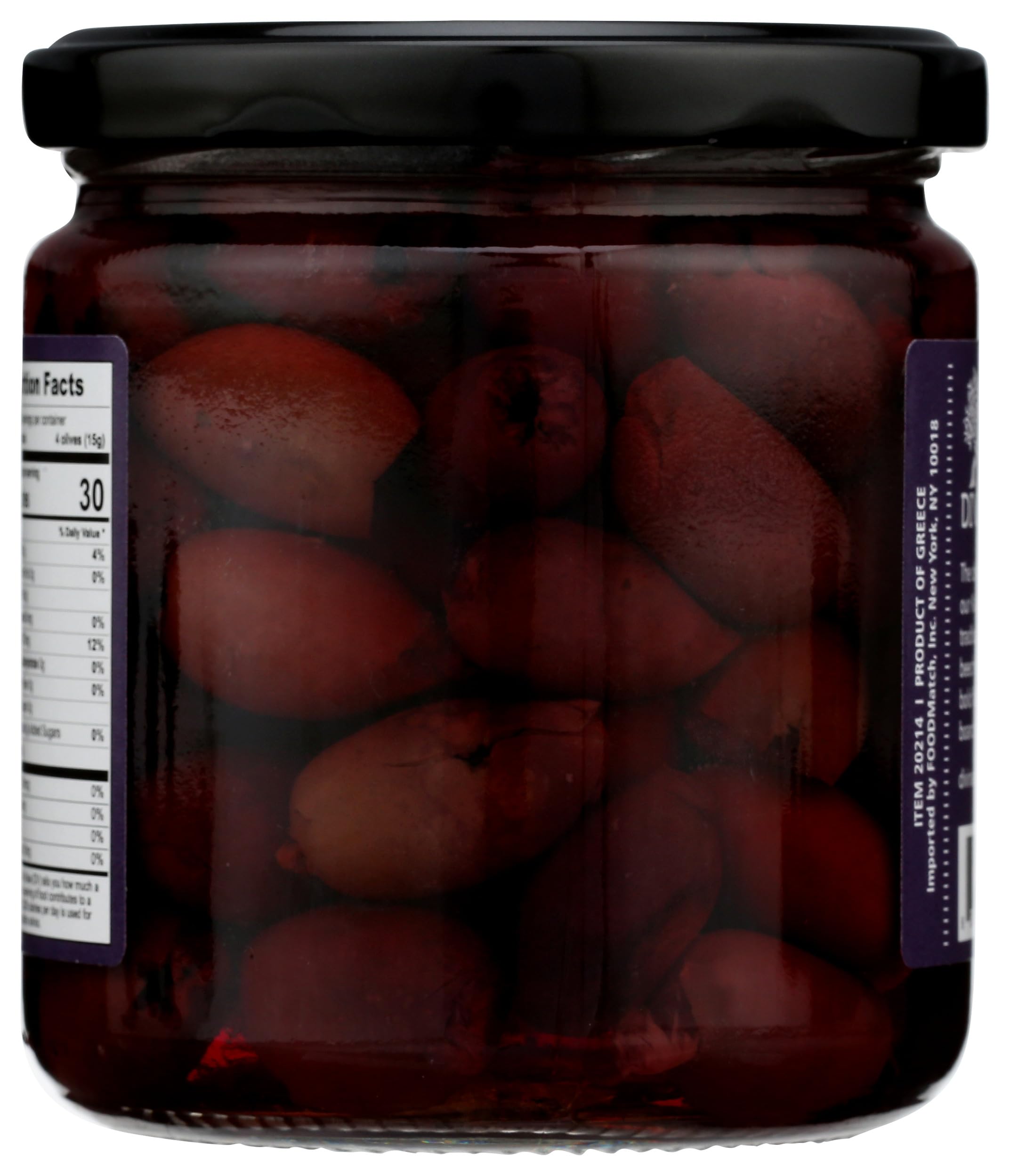 Premium DIVINA Smoked Kalamata Olives - 13.4 oz Jar | Authentic Greek Gourmet Olives | Perfect for Charcuterie Boards, Salads & Mediterranean Recipes