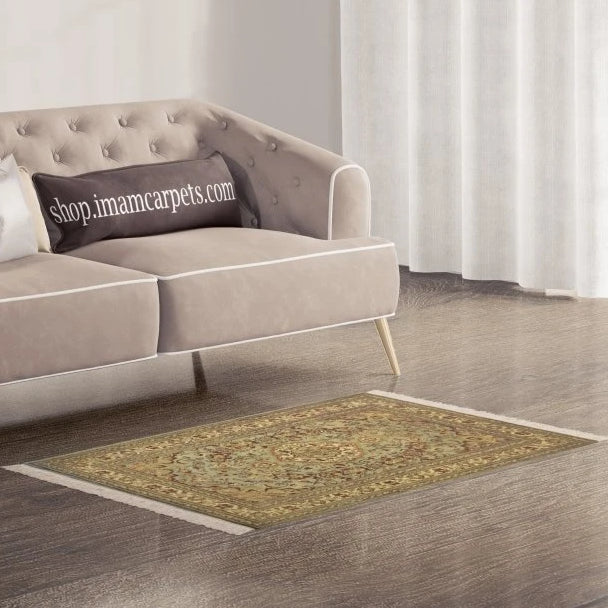 Handmade Persian Overdyed Wool Rug 6x4 Feet - Vintage Style Hand-Knotted Area Rug for Living Room, Bedroom & Home Decor