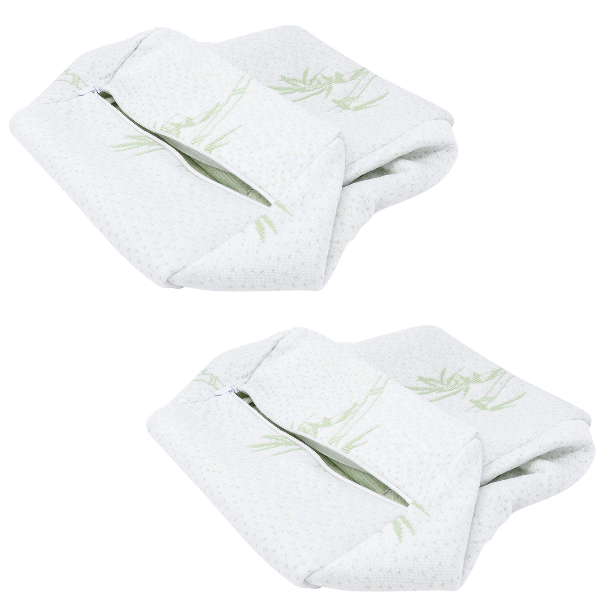 2-Pack Cooling Knee Pillow Covers - Universal Replacement Leg Pillowcase for Pregnancy, Post-Surgery, and Side Sleepers - Breathable & Comfortable Design