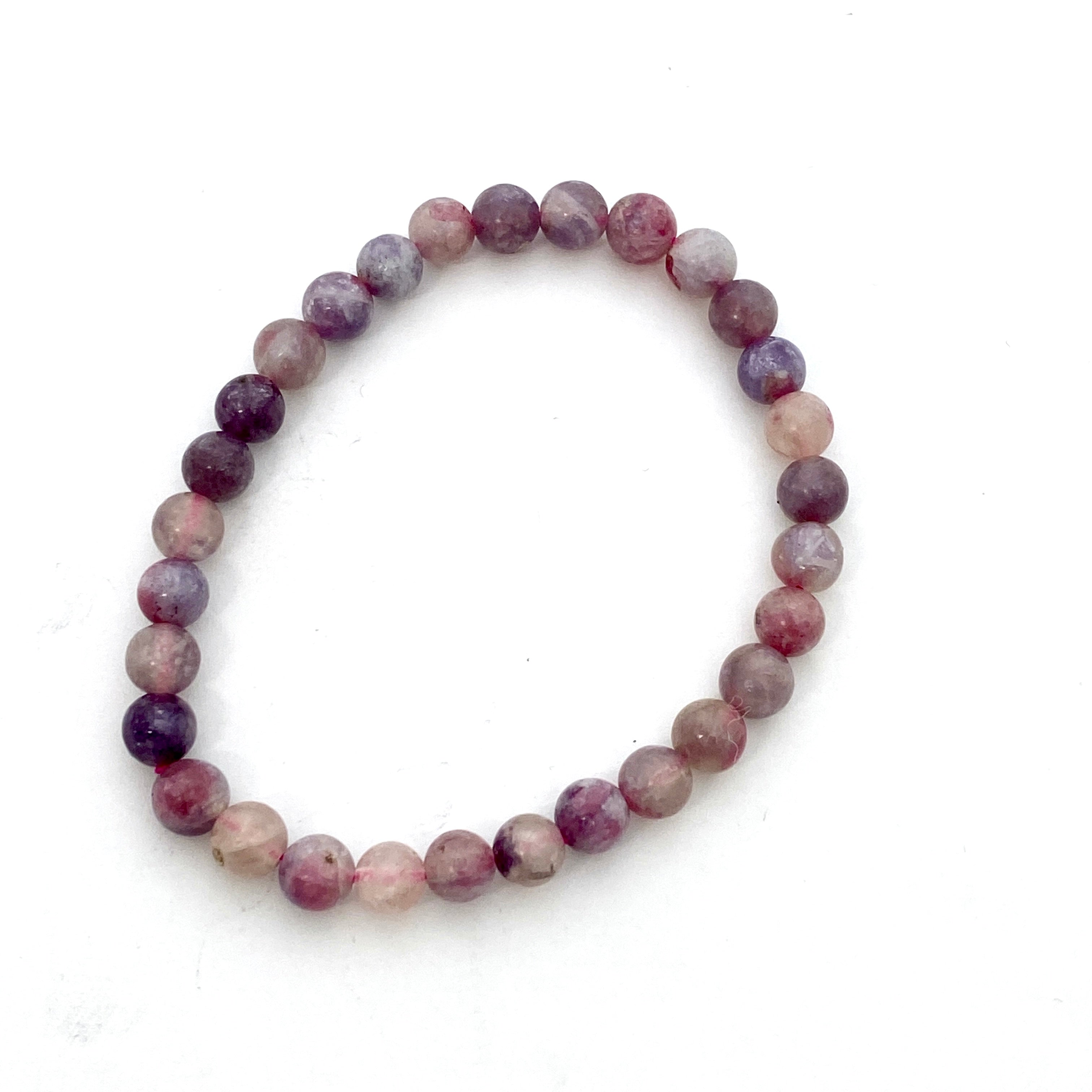 Pegmatite Unicorn Stone Bracelet with Pink Tourmaline, Lepidolite & Quartz - Healing Crystal Jewelry for Stress Relief & Positive Energy - Perfect for Meditation, Yoga & Spiritual Gifts