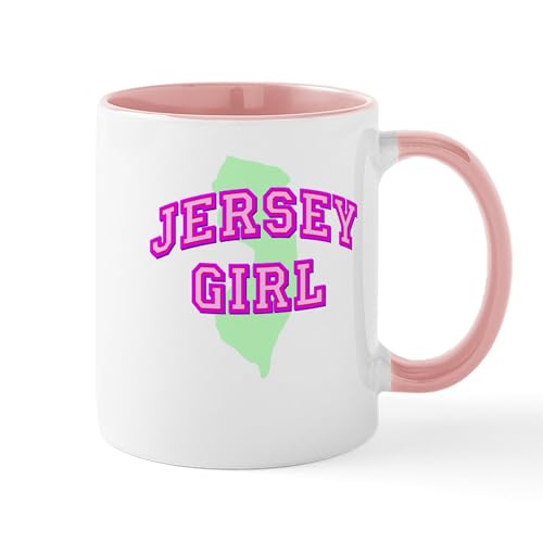 White/Pink Inside - Jersey Girl State Mug