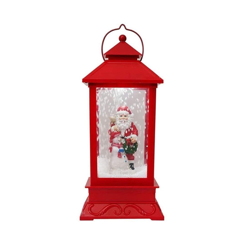 Halloween & Christmas Decorative Paper Lanterns - LED Candlestick Lights with Snow Music & Pendulum for Festive Atmosphere | Perfect for Home, Party, and Holiday Decor