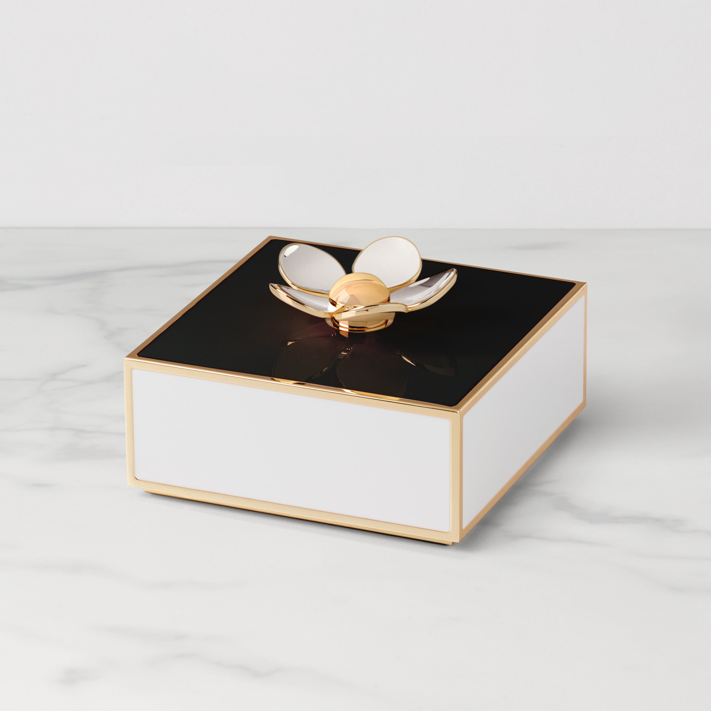 Make It Pop Floral Gift Box - Elegant Black & White Design for Birthday, Wedding & Party Decorations