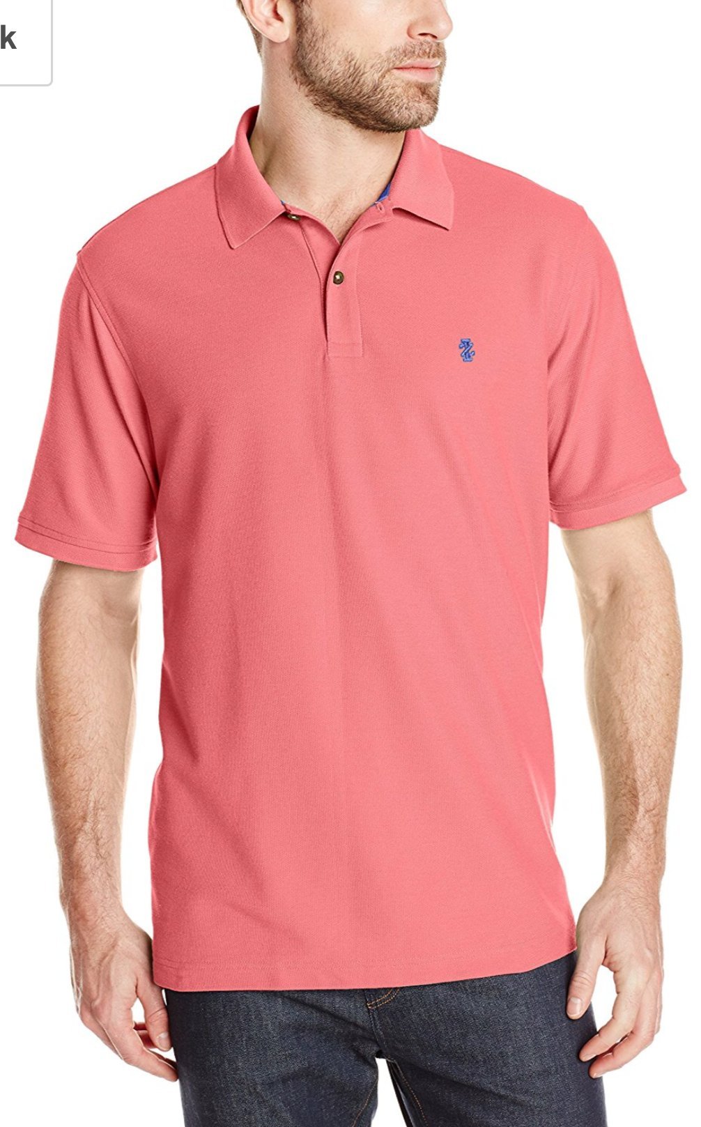IZOD Men's Regular Fit Performance Short Sleeve Solid Polo Shirt - Moisture Wicking, Breathable Fabric for Golf, Tennis & Casual Wear