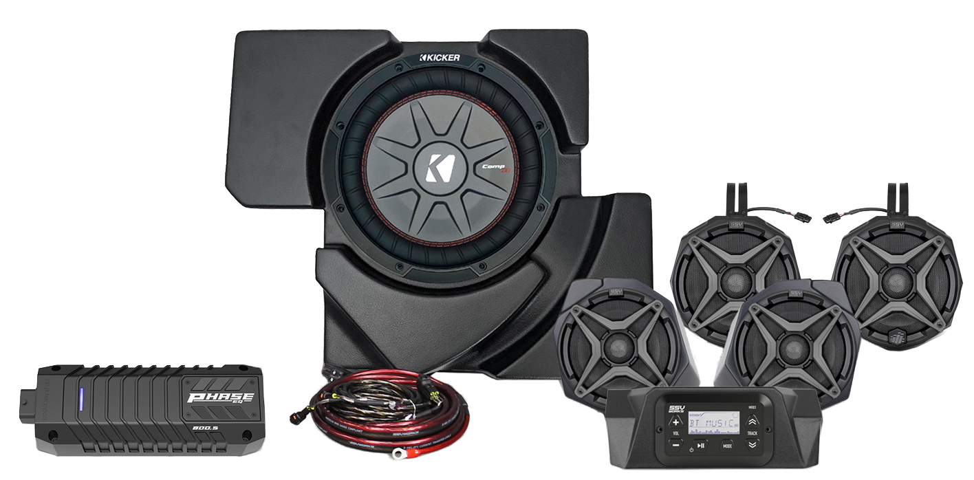 5 Speaker Plug and Play Kit - High-Quality Audio System for Home Theater, Gaming & Parties | Easy Setup, Powerful Sound | Perfect for Living Rooms, Basements & Outdoor Events
