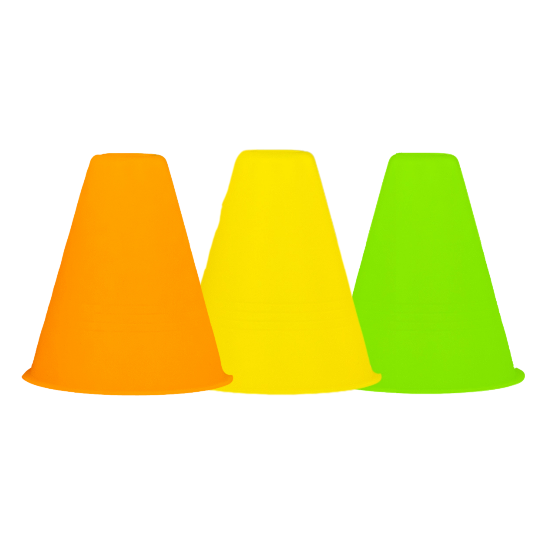 Crazy Skating Cones - Fun Training Cones for Skateboarding & Roller Skating - Perfect for Kids & Adults Practice, Outdoor Sports & Backyard Games
