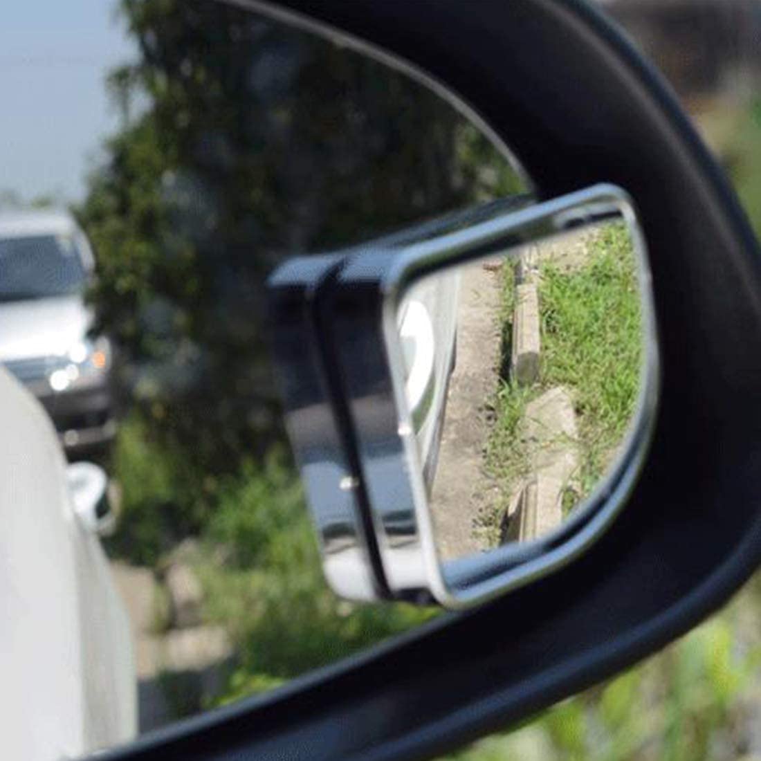 360° Rotating Blind Spot Mirrors for Cars - 2 Pack Wide Angle Rear View Mirrors with Adjustable Angle - Enhance Driving Safety for Parking, Lane Changing & Reversing