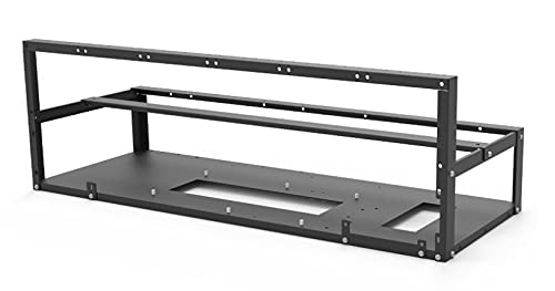 Gdrasuya 10-12 GPU Open Air Mining Frame - Durable Computer Equipment Rig Case for BTC, Ethereum & Crypto Mining - Perfect for Home & Professional Mining Setups
