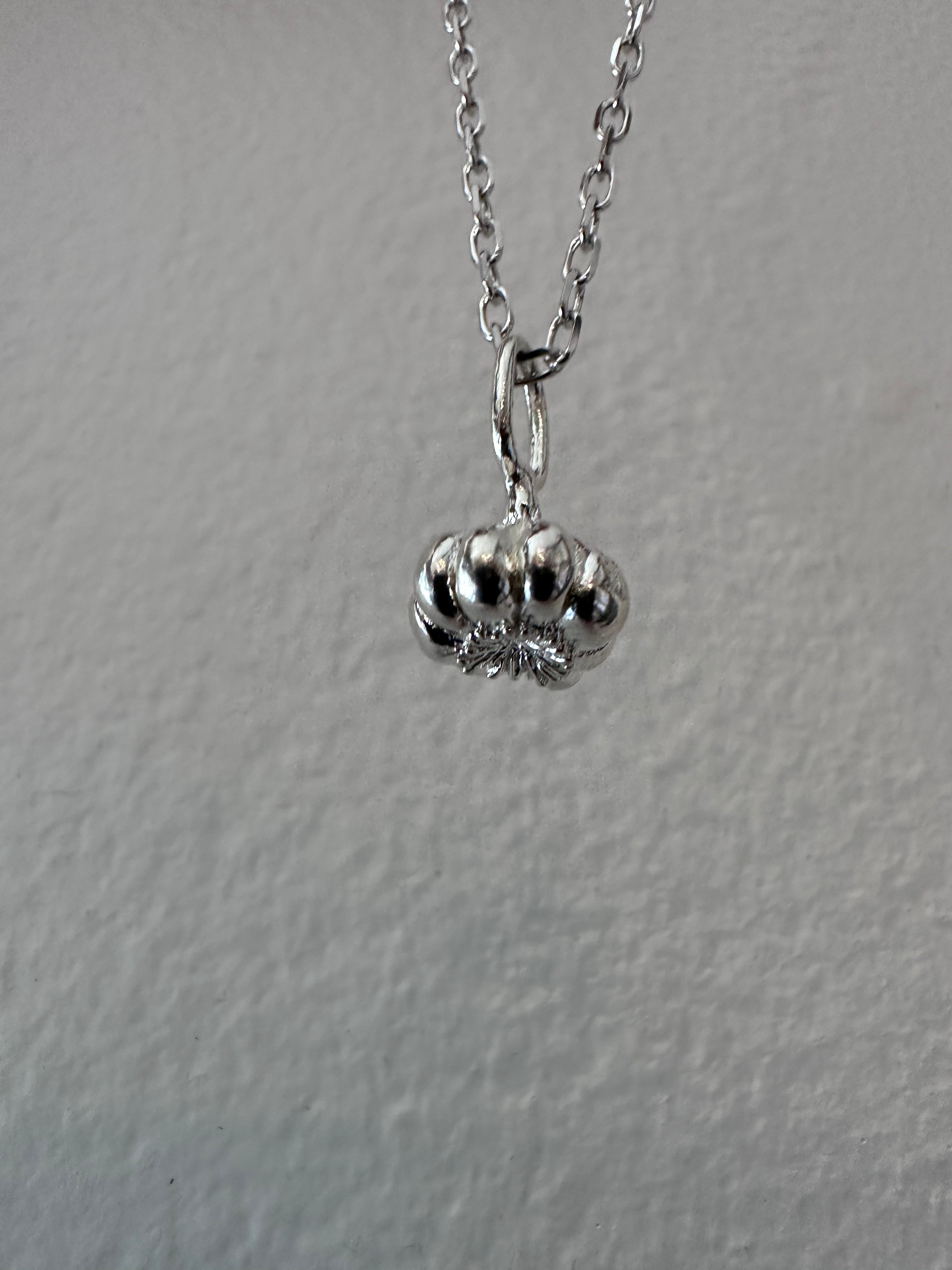 Sterling Silver Garlic Charm Necklace for Good Luck & Protection - Perfect for Gifts, Jewelry Lovers & Spiritual Wear