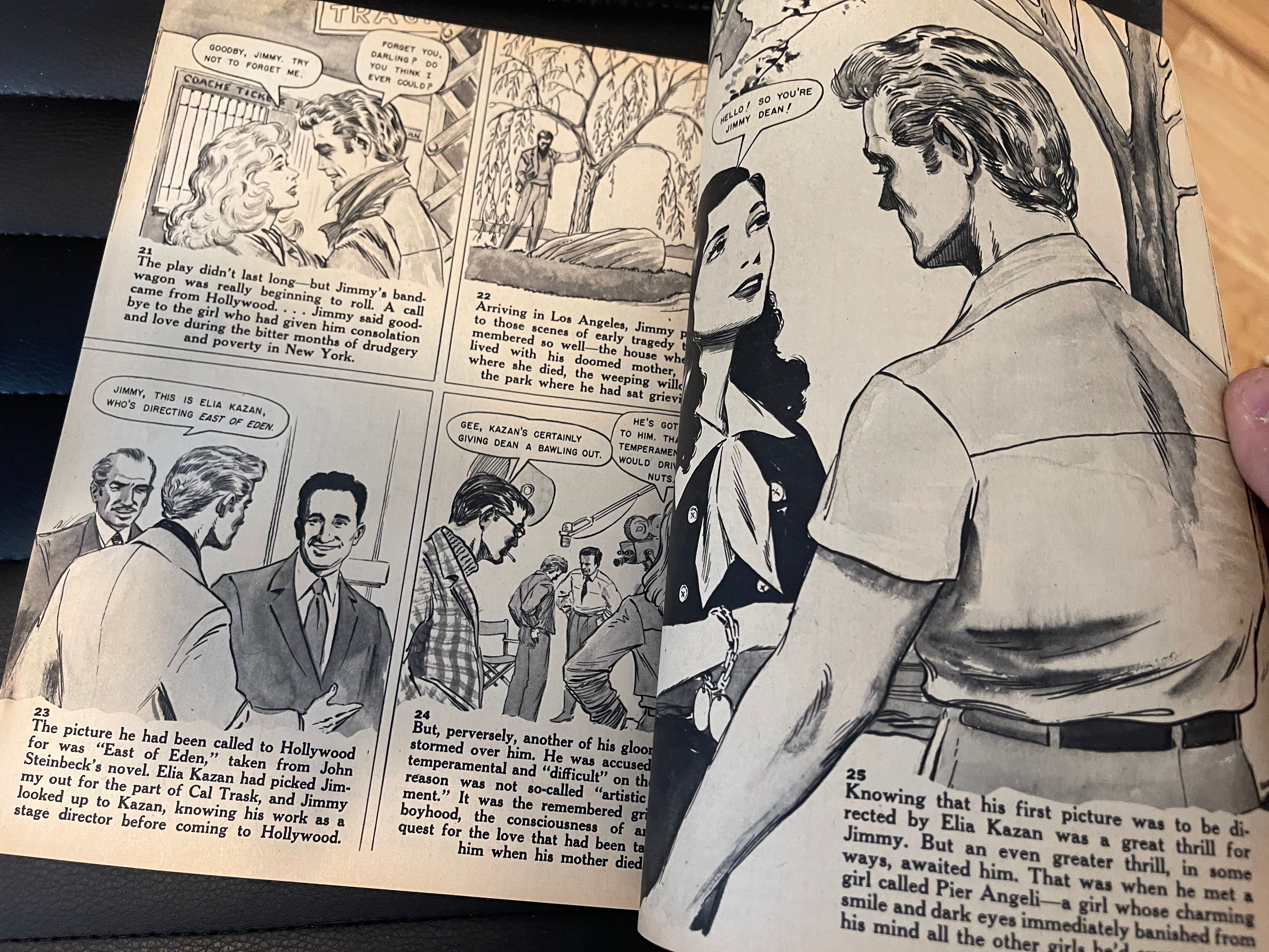 1956 Elvis Presley & James Dean Rare Vintage Movie Magazine - Collectible Memorabilia for Fans & Film Enthusiasts - Perfect for Home Decor, Gift Giving, and Pop Culture Displays