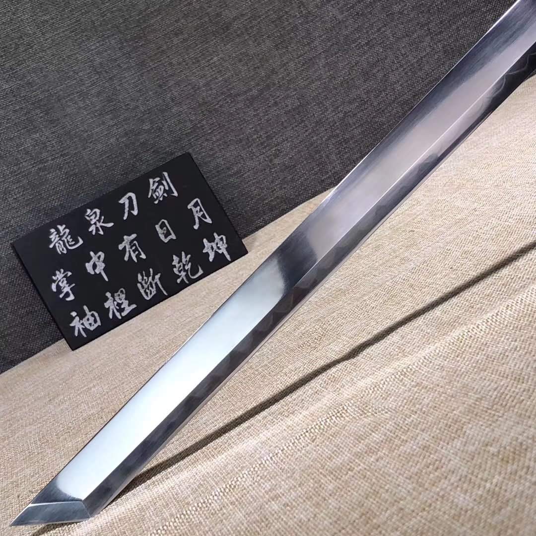 Handmade Chinese Tang Dao Sword - High Carbon Steel Blade with Brass Fittings - Full Tang Construction - Perfect for Martial Arts Training, Historical Reenactments & Collectors Display