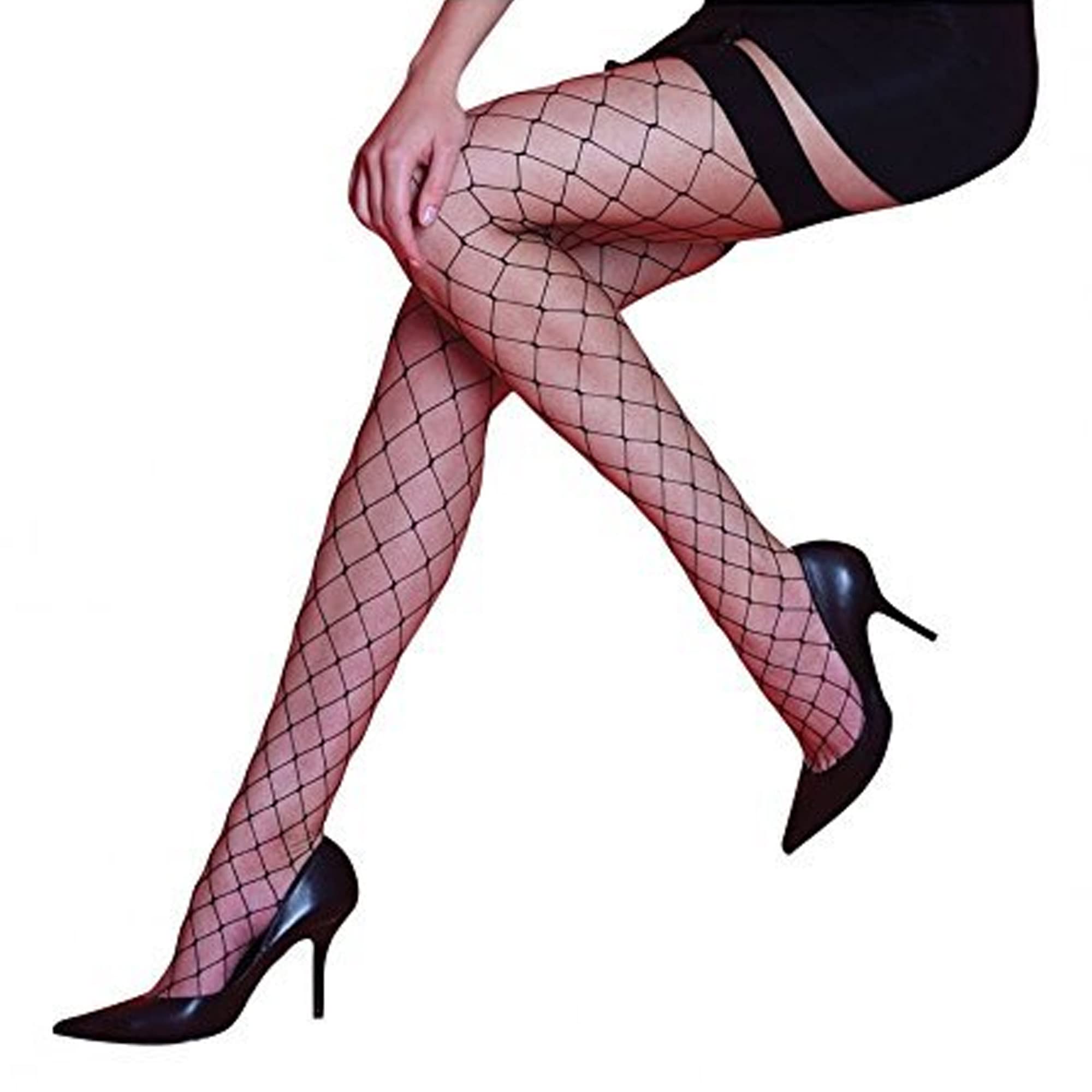 Silky Women's Scarlet Whale Net Stockings - 1 Pair - Sexy Fishnet Tights for Parties, Cosplay & Night Out