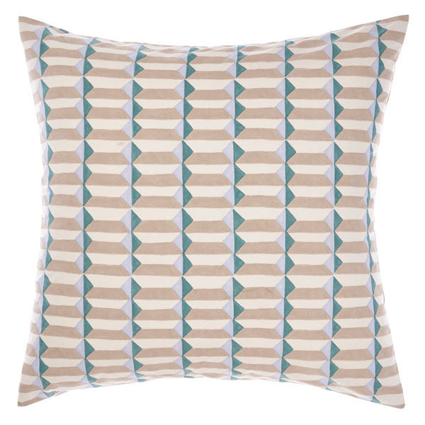 Luxury Aida Sky European Pillowcase - 100% Cotton Embroidered Decorative Pillow Cover for Bedroom, Sofa & Home Decor