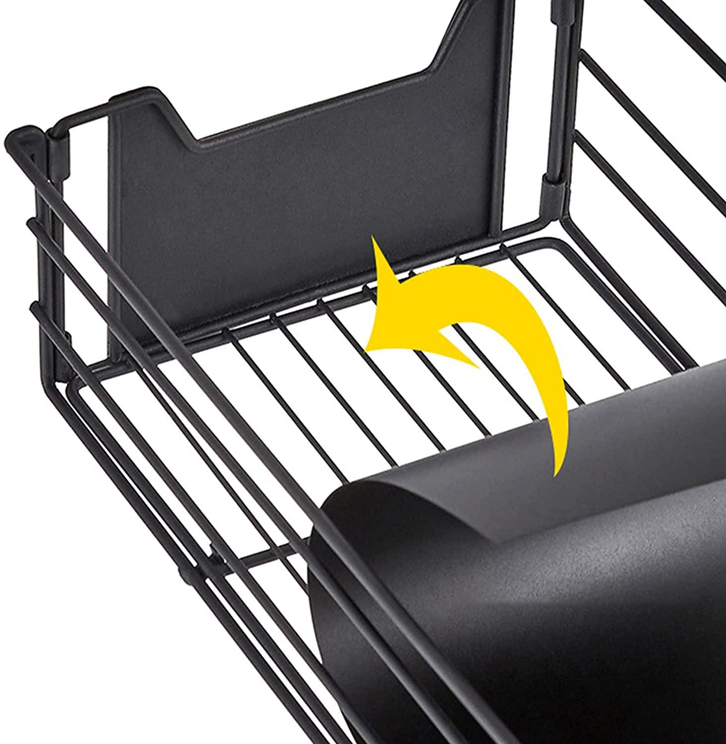 4-Tier Metal Kitchen Baker Rack with Spice Storage - Heavy Duty Microwave Oven Stand for Small Spaces, Countertop Organizer for Baking Supplies, Spices & Kitchen Utensils - Perfect for Apartments, Dorms & Compact Kitchens