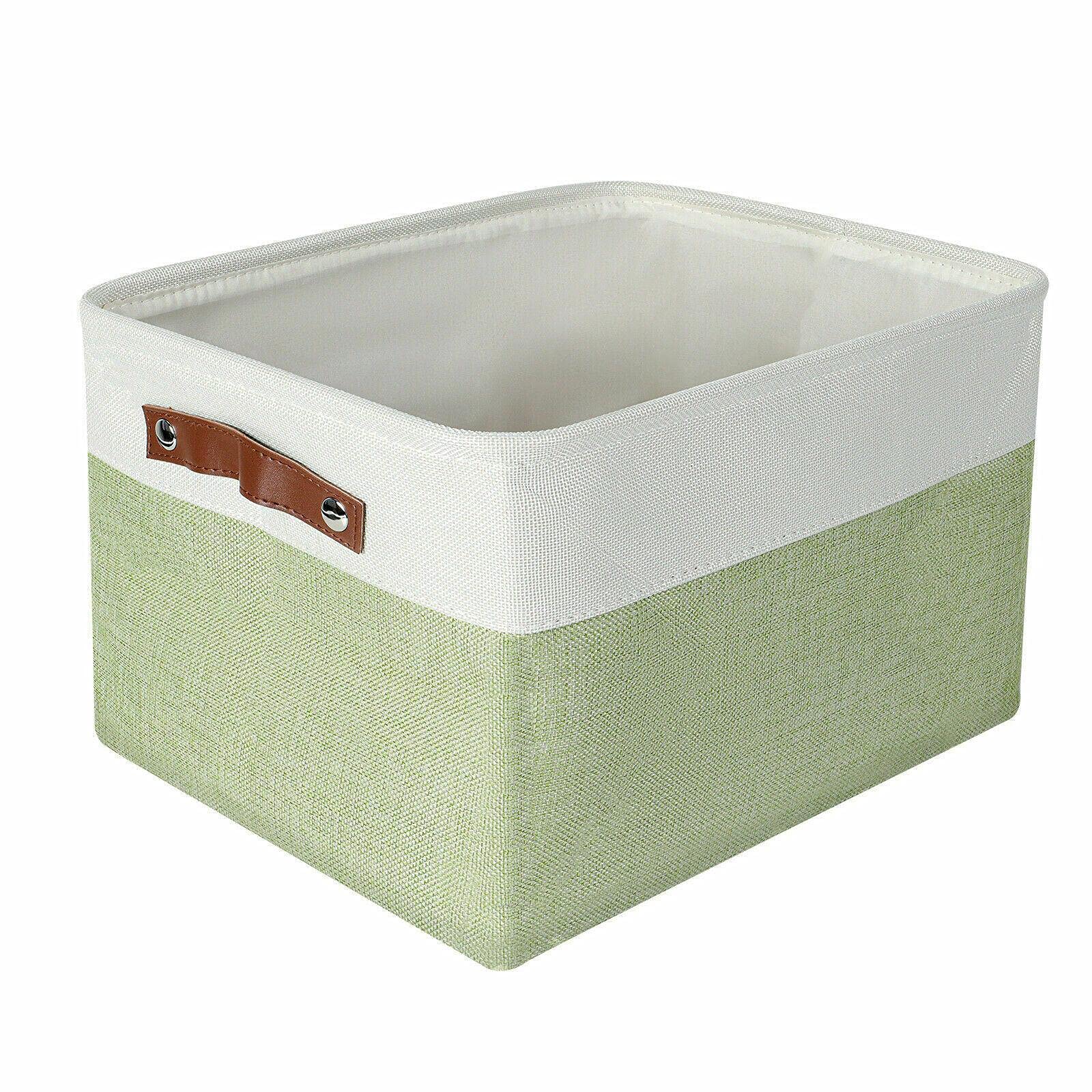 6-Pack Large Collapsible Storage Bins with Handles & Lids - Foldable Fabric Storage Baskets for Shelves, Laundry, Bathroom & Home Organization - Perfect for Closet, Toy, Blanket & Pantry Storage