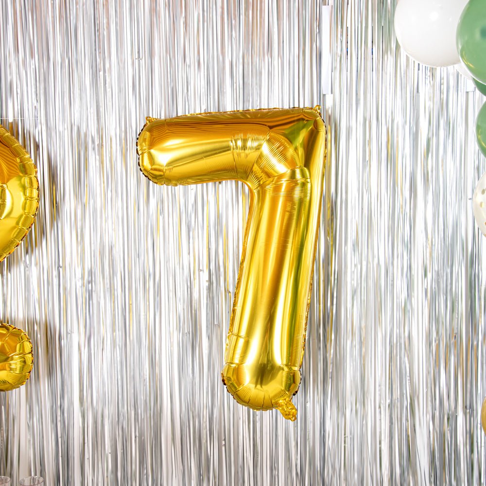 Balloonify Gold Mylar Number 7 Balloon - 40 Inch Large Foil Balloon for Birthday Parties, Baby Showers & Anniversary Celebrations (1 Count Box)