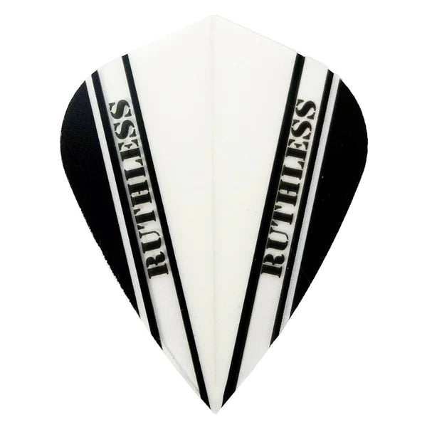 Ruthless Plain Darts Flights - Standard Shape for Steel Tip & Soft Tip Darts - Perfect for Casual Play, Tournaments & Practice at Home or Bar