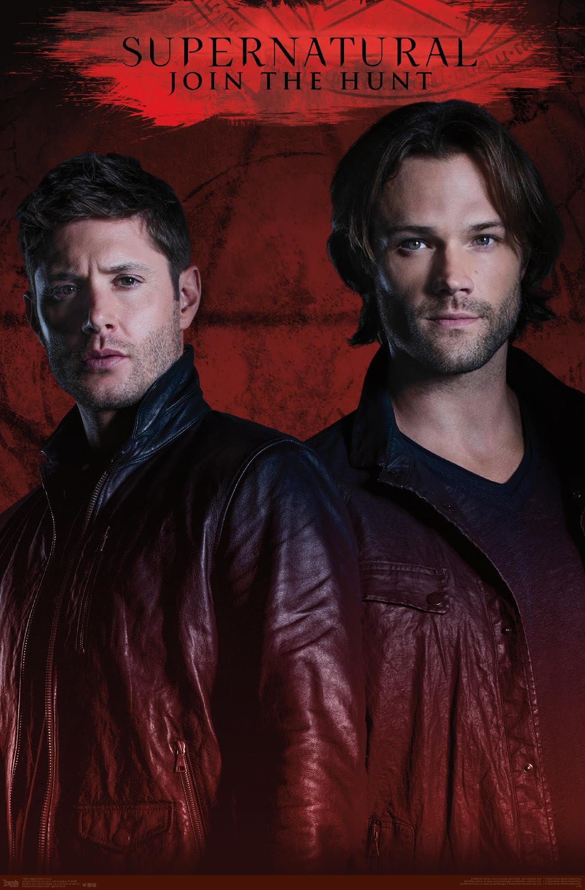 Supernatural TV Show Red Wall Poster - 14.725x22.375 Inches Premium Unframed Print - Perfect for Home Decor, Office, Dorm Room & Fan Gifts