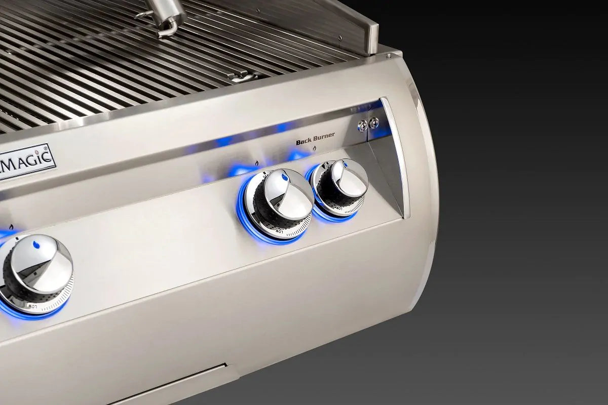 Fire Magic Aurora A430i 24-Inch Natural Gas Built-In Grill with 1 Sear Burner & Analog Thermometer - Perfect for Outdoor Cooking, Backyard BBQs, and Patio Entertaining