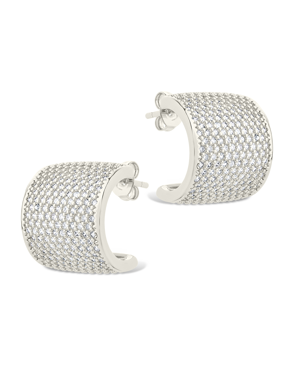 Simone CZ Stud Earrings for Women - Sparkling Cubic Zirconia Earrings for Daily Wear, Parties & Gifts | Hypoallergenic, Durable & Elegant Jewelry