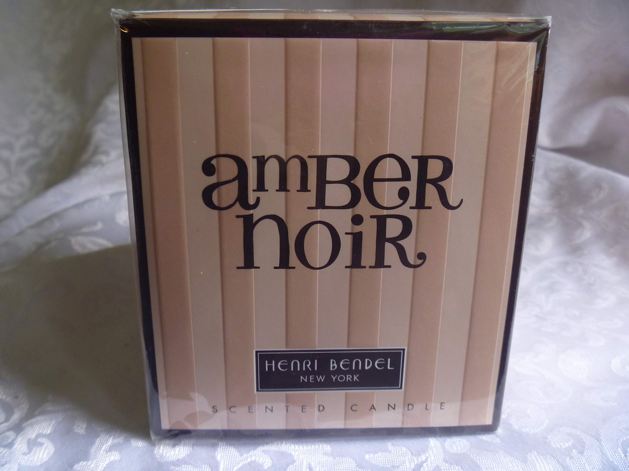 Henri Bendel New York Amber Noir Scented Candle 9.4 oz - Glass Jar with Sealed Box | Home Fragrance, Gift Idea & Relaxation Aroma for Living Room, Bedroom or Bathroom